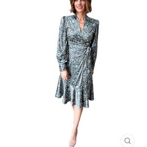 JOFLOWER POPPY WRAP DRESS retail $198 NWT SIZE XS